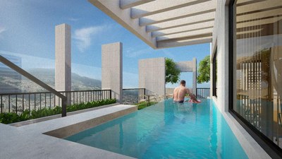 LUCIE PROJECT - apartments in the center of Quito, elegant pool with a spectacular view