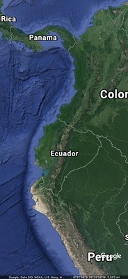 GoogleEarth Map of Ecuador