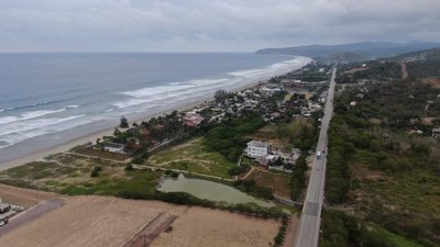 Countryside, Near the Coast and Oceanfront Home Construction Site For Sale in Olón