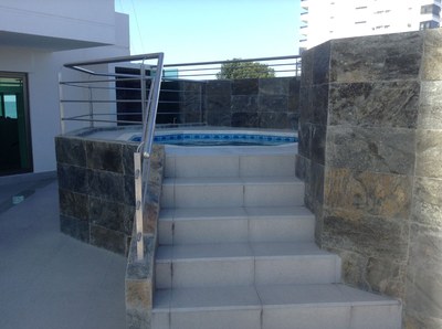   Steps Up To The Jacuzzi 