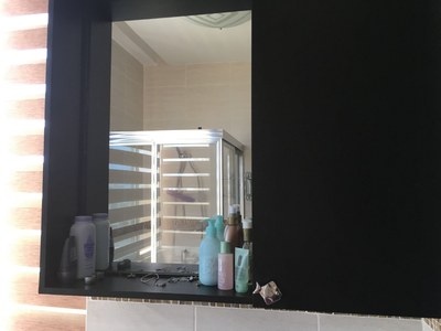  Master Bathroom Cabinet And Mirror. 