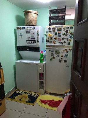  Laundry Room With Full Size Refrigerator 