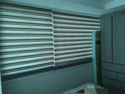   Master Bedroom Windows and Blinds 