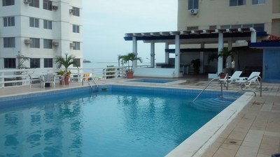 View Of Beach From Pool