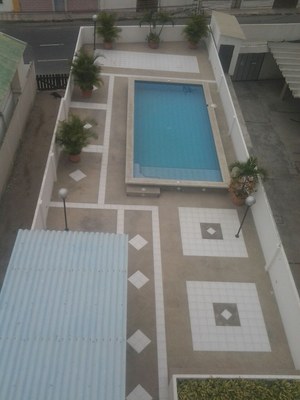 View Down To Pool