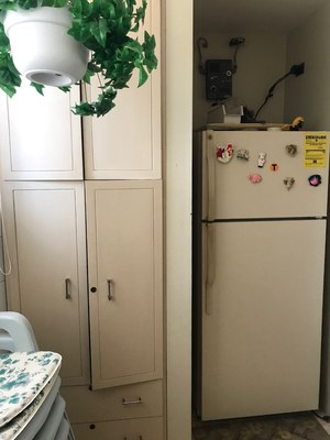 Refrigerator And Additional Storage.