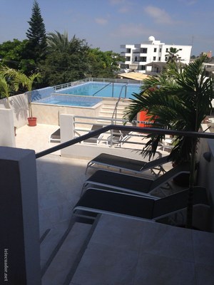 View Down To The Pool