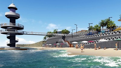 Illustration Of Soon-To-Be-Completed New Malecon In Ballenita