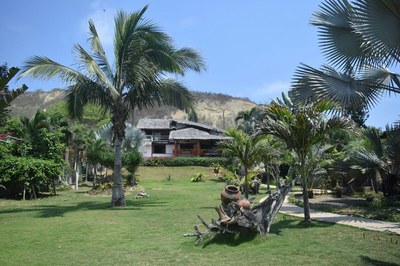 View From Ocean Toward House