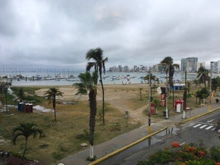 View To Malecon And Ocean