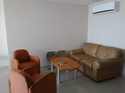 Living Area With Air Conditioner