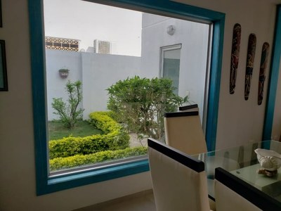 Garden View From Dining Table And Kitchen