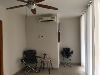 Ceiling Fan And Air Conditioner In Fourth Bedroom