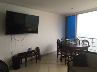 Big Screen Television In Living Area