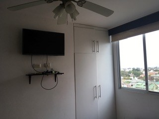 Television And Closet In Second Bedroom