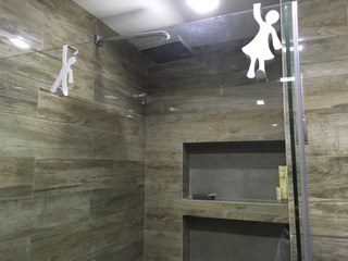 Shower Niche Shelves In Bathroom For Third Bedroom
