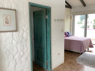 View Of Door to Bathroom