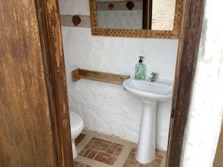 Bathroom Accessed From Patio