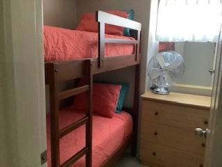 Fourth bedroom with bunk beds.