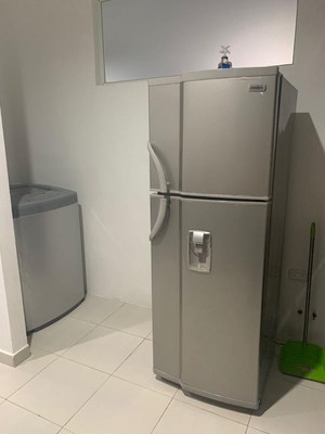 Refrigerator And Nearby Laundry Niche