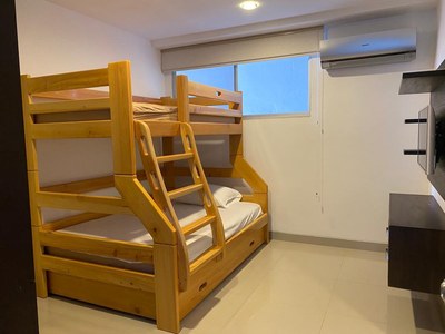Bunk With Double Lower And Twin Upper