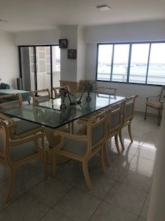Glass Dining Table And Front Ocean View