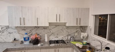 Upper And Lower Cabinets In Kitchen