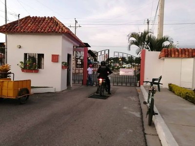 Gated Entrance To Sevilla Residential Complex