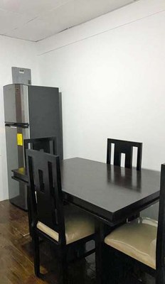 Dining Table And Refrigerator