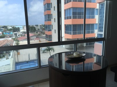 View Of Pool From Living Room