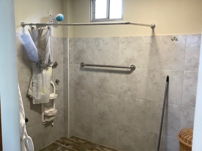 Bathroom Shower With Grab Bar