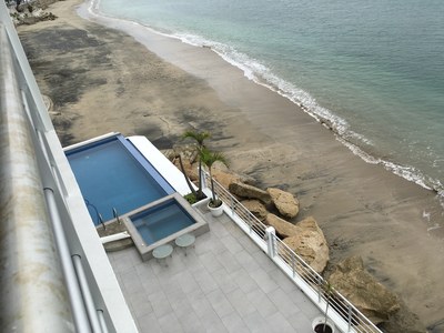 View Of Pool Area From Balcony