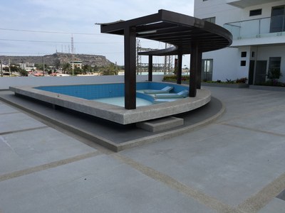View Of Back Pool.