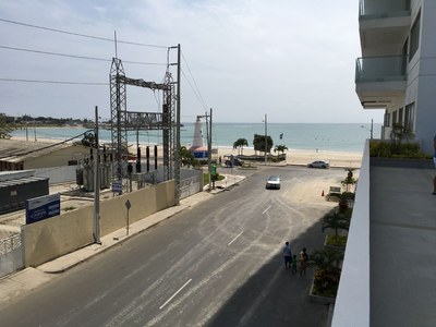   View From Balcony To The Beach 
