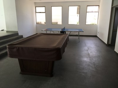   View Of Pool Table and Table Tennis. 