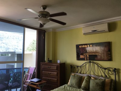  Master Bedroom With Ceiling Fan and Split AC 