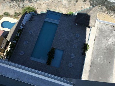   Looking Down To The Pool 