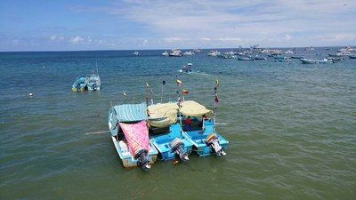 Covered Fishing Boats