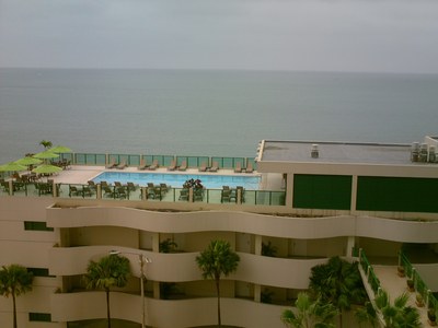 View From Balcony To Pool