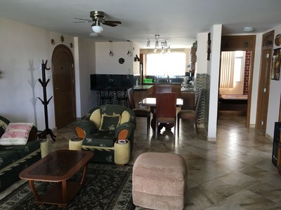 View Of Living Room And Kitchen.