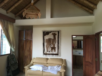   Master Bedroom Sitting Area Plus Bamboo Ceilings 