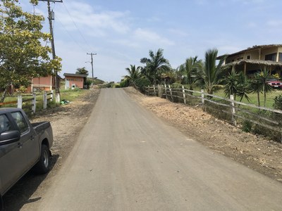  View Of Road Coming To House. 