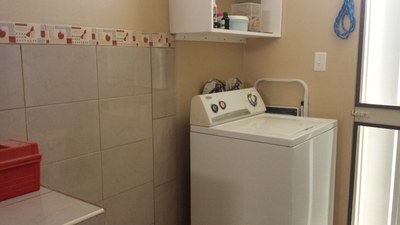   Washing Machine With Room For A Dryer. 