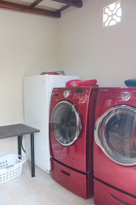 Inside the new laundry room