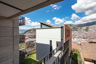 Modern designs and materials in this brand new condo for sale in Quito