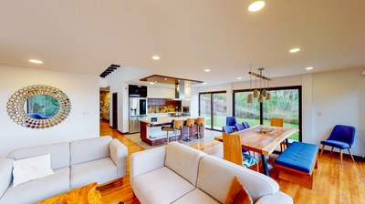 Open Dining and Living room floorplan