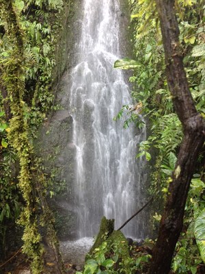 Mindo property waterfall