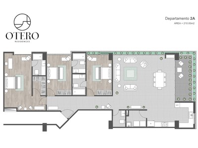 OTERO Residences, Cuenca - Ecuador › Flat 2A