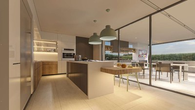 AKANA › HANAQ design › kitchen and outdoor living room