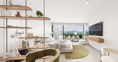Qondesa - departamentos en venta, La Carolina Quito -  Suite con balcón y espectacular vista